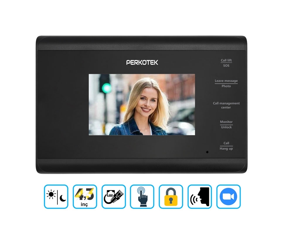 PERKOTEK VP-A 65 Görüntülü Diafon Monitörü