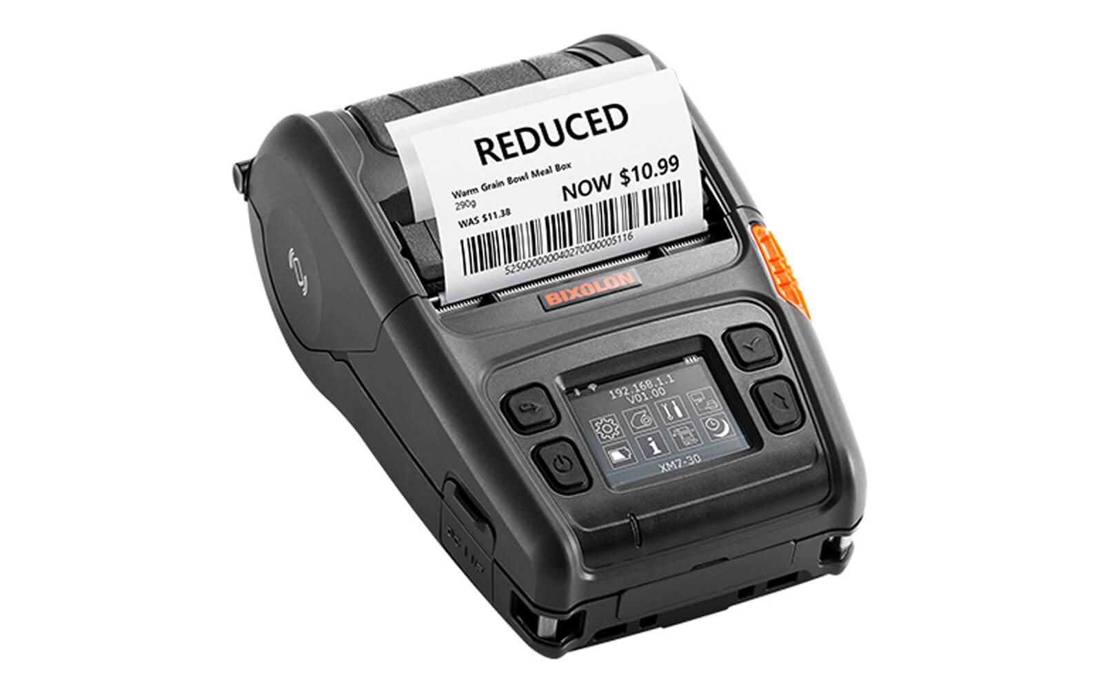 Bixolon XM7-30iWK Taşınabilir Barkod Yazıcı Bluetooth,Wifi Bağlantılı