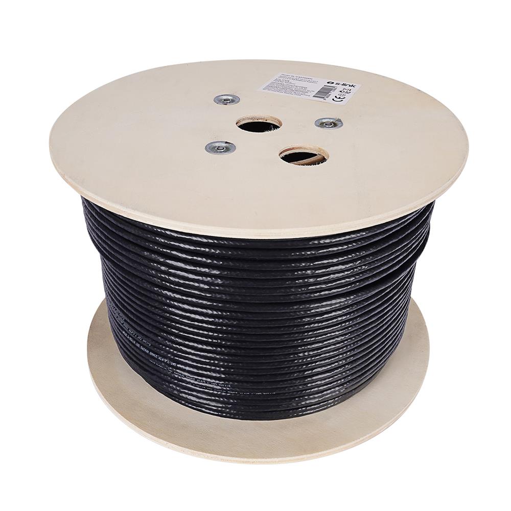 S-link SL-CAT7305 305Mt Siyah S/FTP CCA CAT7 23AWG (Gold Altın Uçlu) Ağ Bağlantı