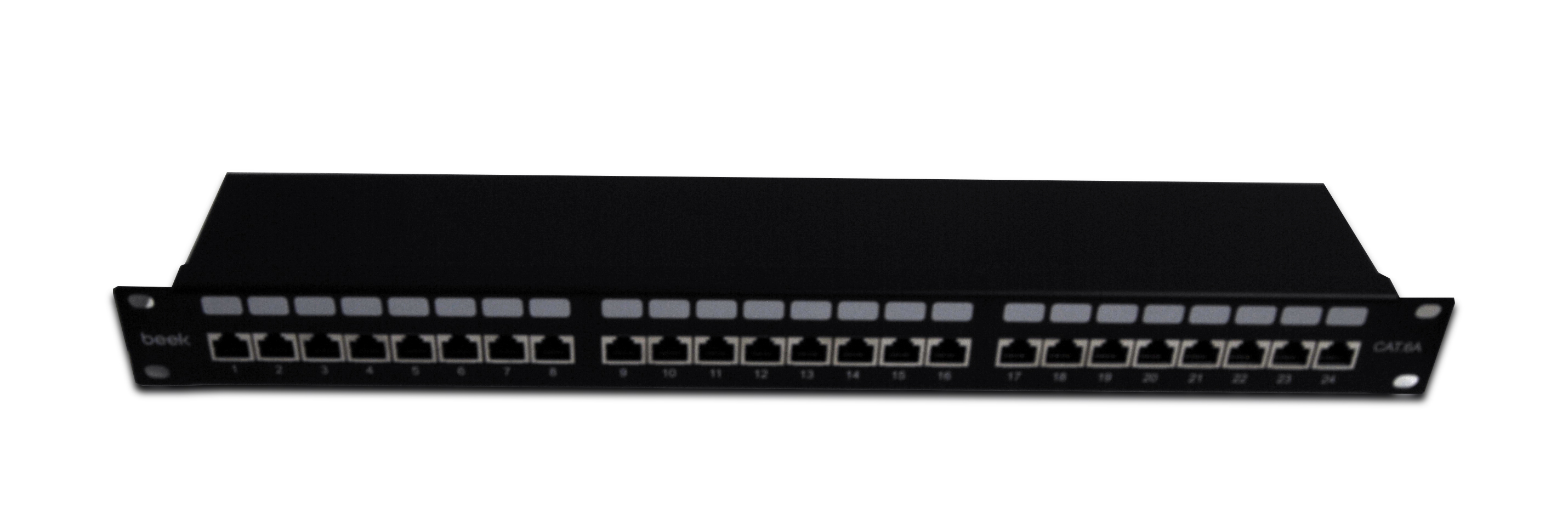 BEEK BN-PP-6A24S 19" 1U 24 port CAT6A STP Patch Panel