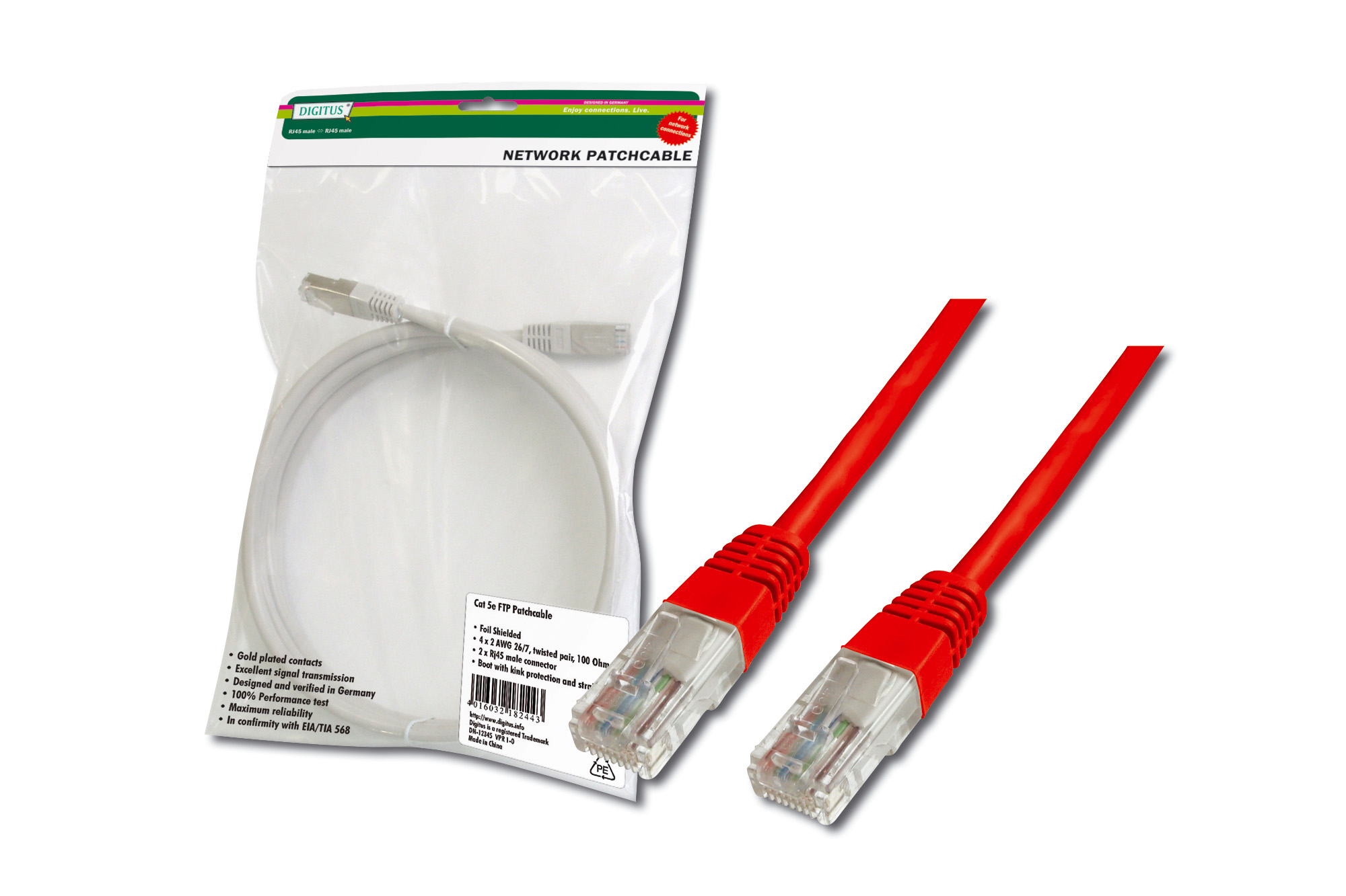 Digitus DK-1511-150/R Patch Kablo