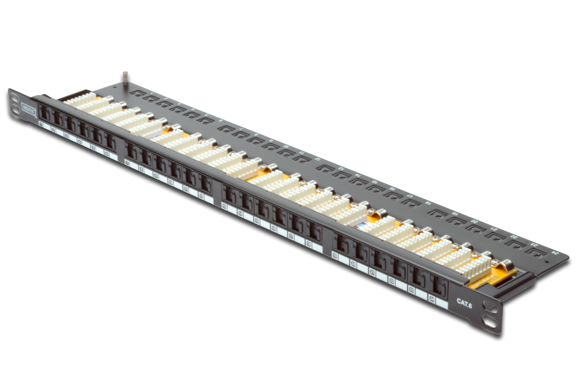 Digitus DN-91624U-SL-SH 19" 24 port Cat-6 UTP Patch Panel