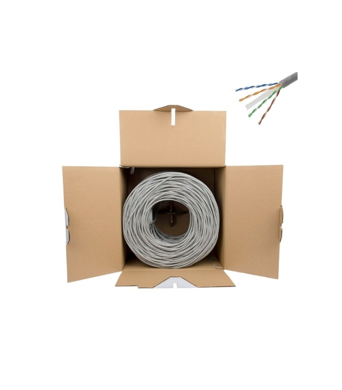 CABCOM CAT6 KABLO 305MT UTP-LSZH 23AWG GREY (KUTULU)