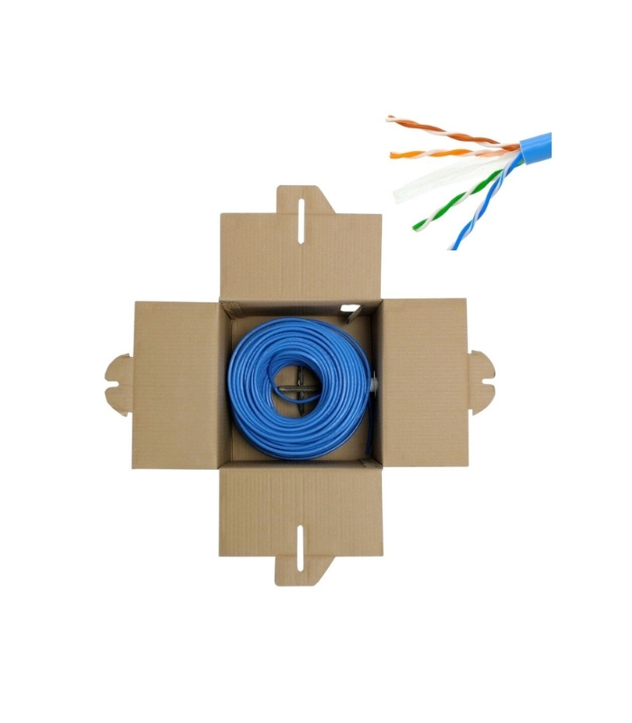 CABCOM CAT6 KABLO 305MT UTP-LSZH 23AWG BLUE (KUTULU)