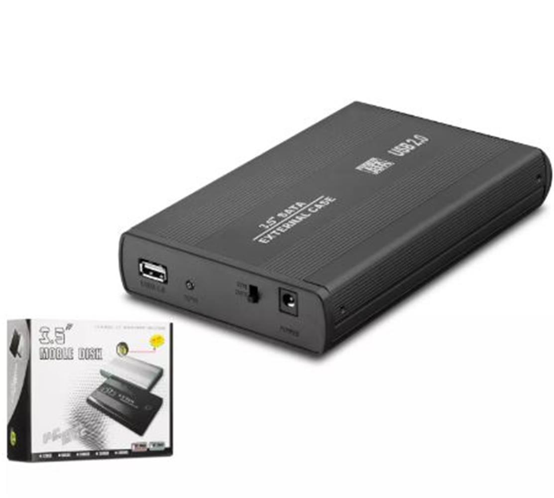 HADRON HDX1753 HDD KUTUSU USB2.0 METAL SATA 3.5" SİYAH