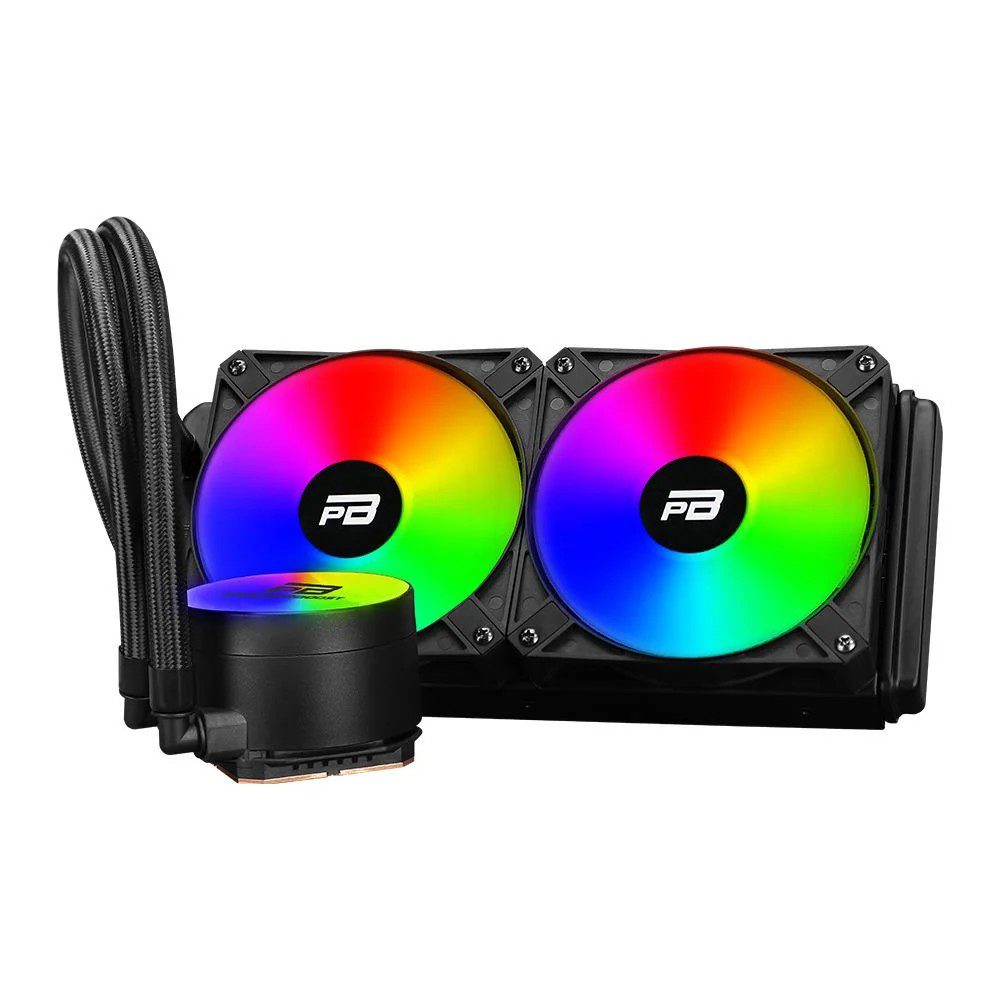 PowerBoost NOBLE 240 Rainbow Fanlı 240mm (LGA1700/AM4/AM5) Sıvı Soğutma Siyah