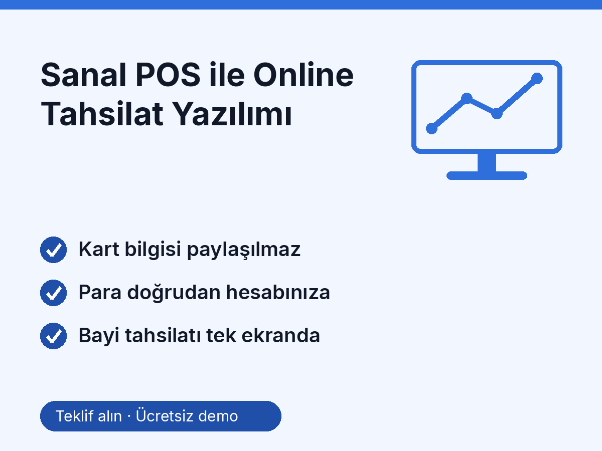 Sanal POS ile Online Tahsilat Yazılımı