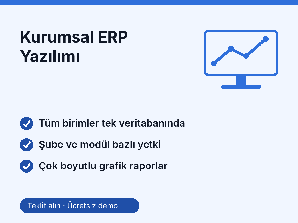 Kurumsal ERP Yazılımı
