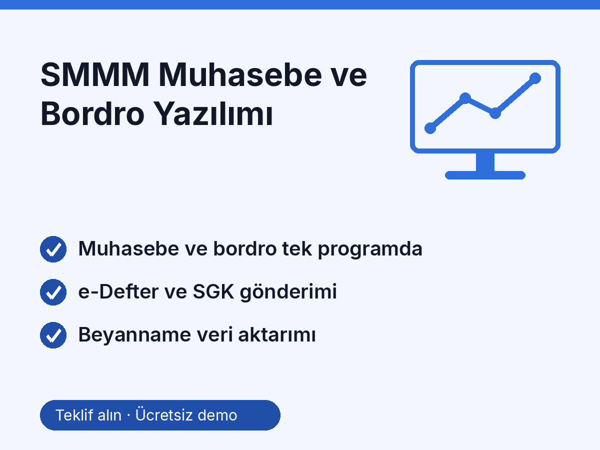 SMMM Muhasebe ve Bordro Yazılımı