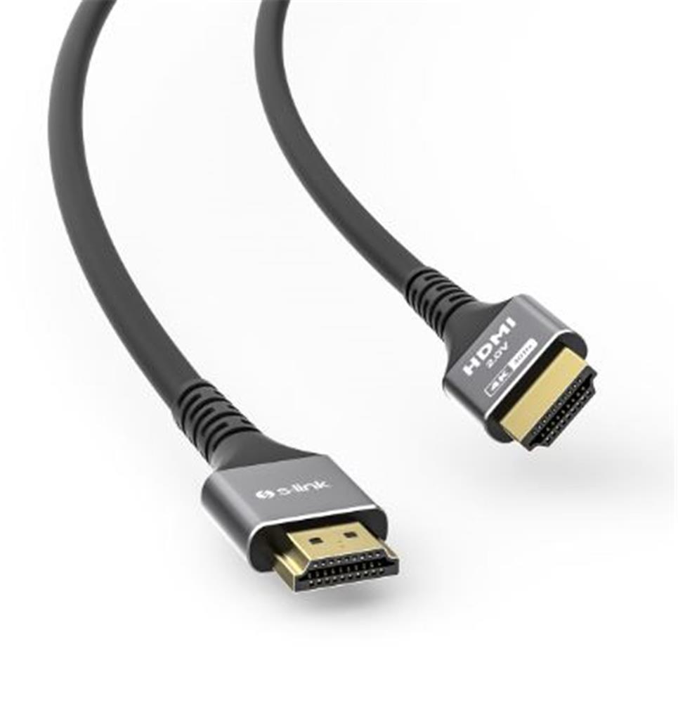 S-link SW-SGG039 HDMI TO HDMI 15m 19+1 Metal v2.0 4K (4096*2160) 30Hz Hdmi Kablo