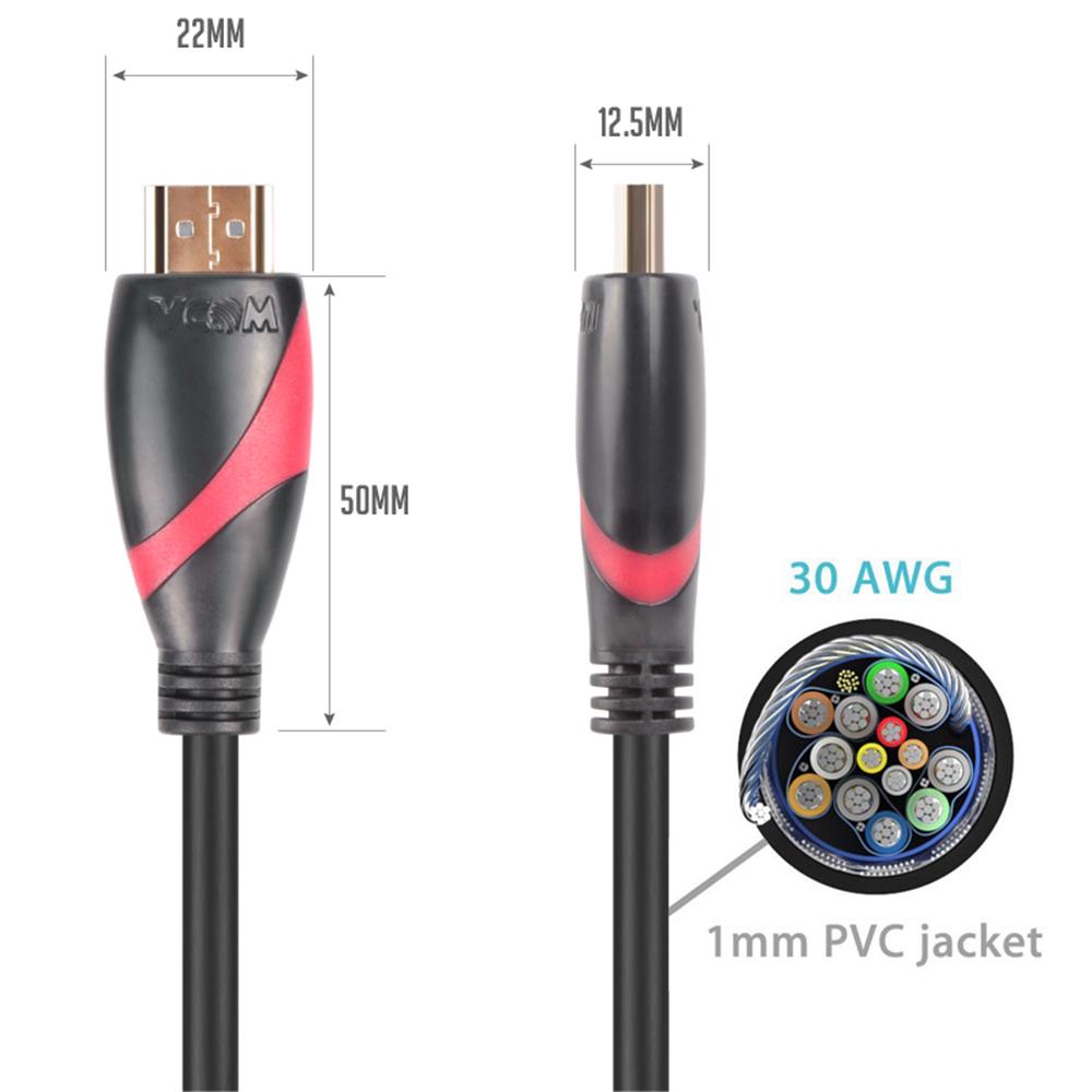 Vcom CG525-R-40.0 Siyah 40MT 1.4V Hdmi-M/Hdmi-M Kablo