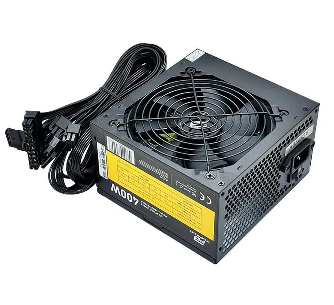 PowerBoost PB400LR 400W 1*PCI-E 6 Pin 12cm Siyah Fanlı ATX Power Supply (Retail Box)