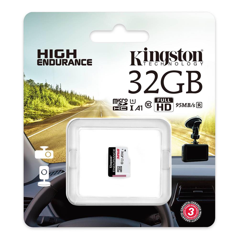 Kingston SDCE/32GB 32GB microSDHC Endurance 95R/30W C10 A1 UHS-I Card Only Hafıza Kartı