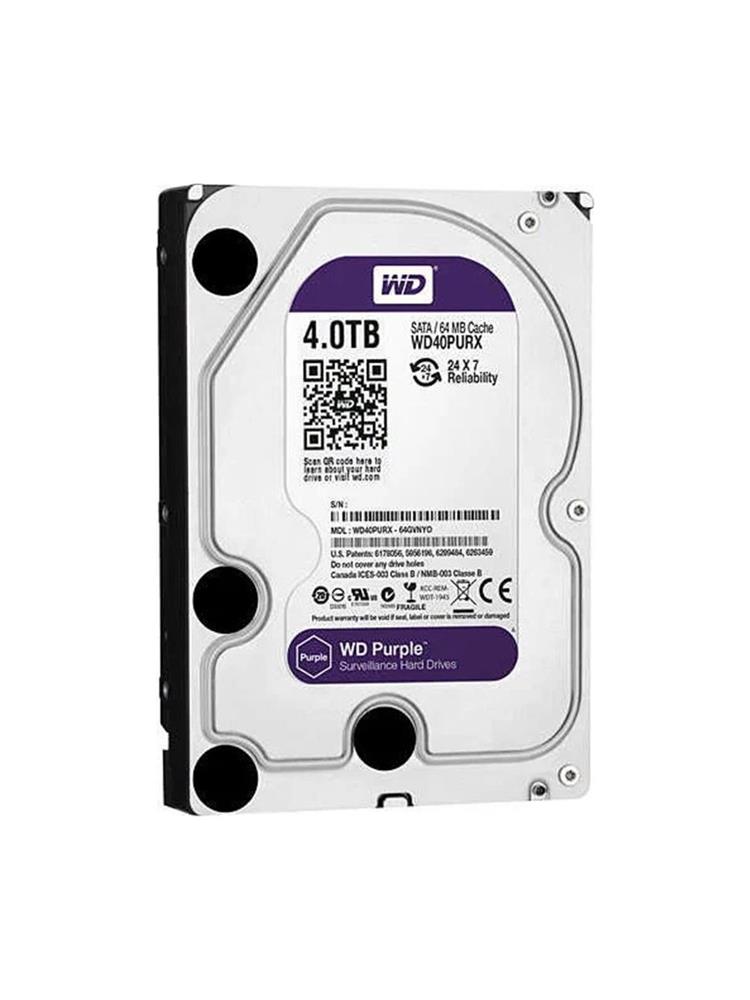 Wd 4Tb 3.5 Purple WD40PURX Sata3 5400RPM 64MB 7/24 Guvenlık Harddisk (İthalat)