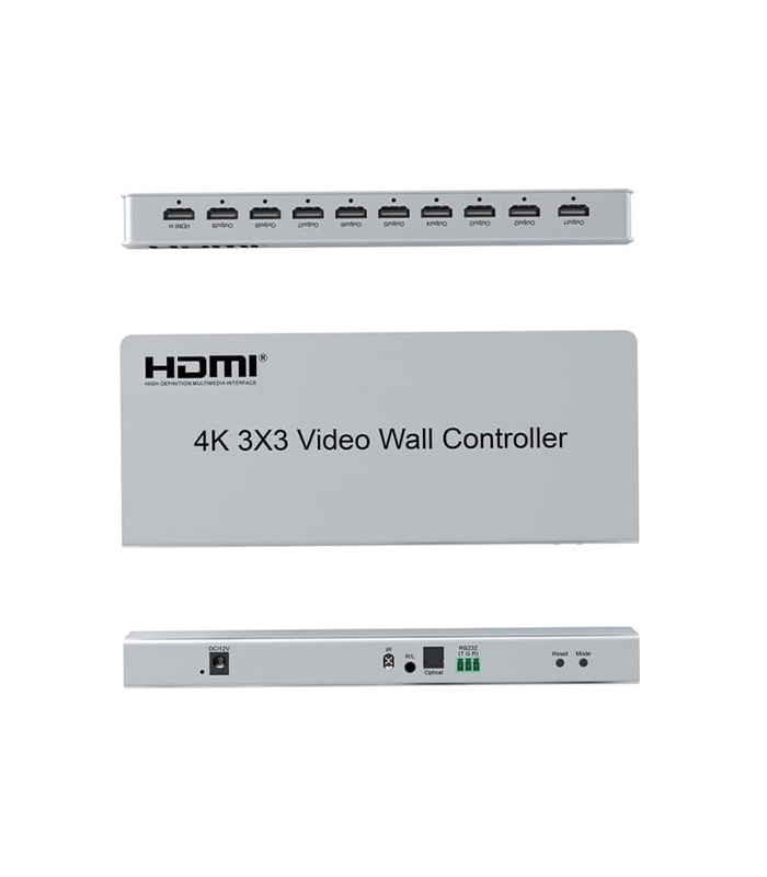 HDVW08 4K 3X3 HDMI VİDEO WALL KONTROL/SPLİTTER