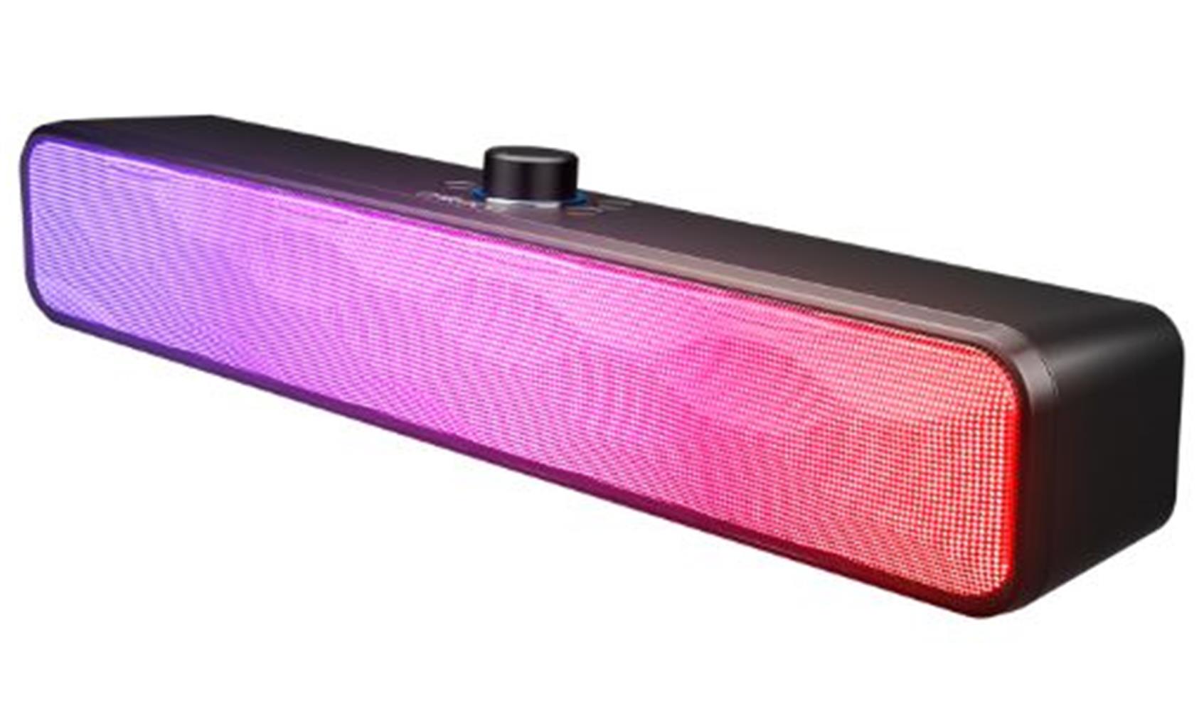 Mikado MD-SBT31 Siyah 5W*2 1200mAh BT,RGB,TF Card,Type-C ,USB Soundbar Speaker