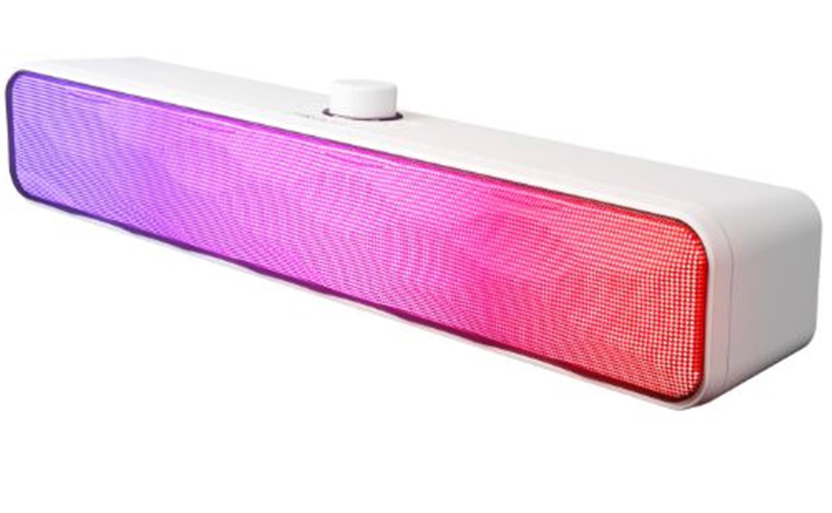 Mikado MD-SBT31 Beyaz 5W*2 1200mAh BT,RGB,TF Card,Type-C ,USB Soundbar Speaker