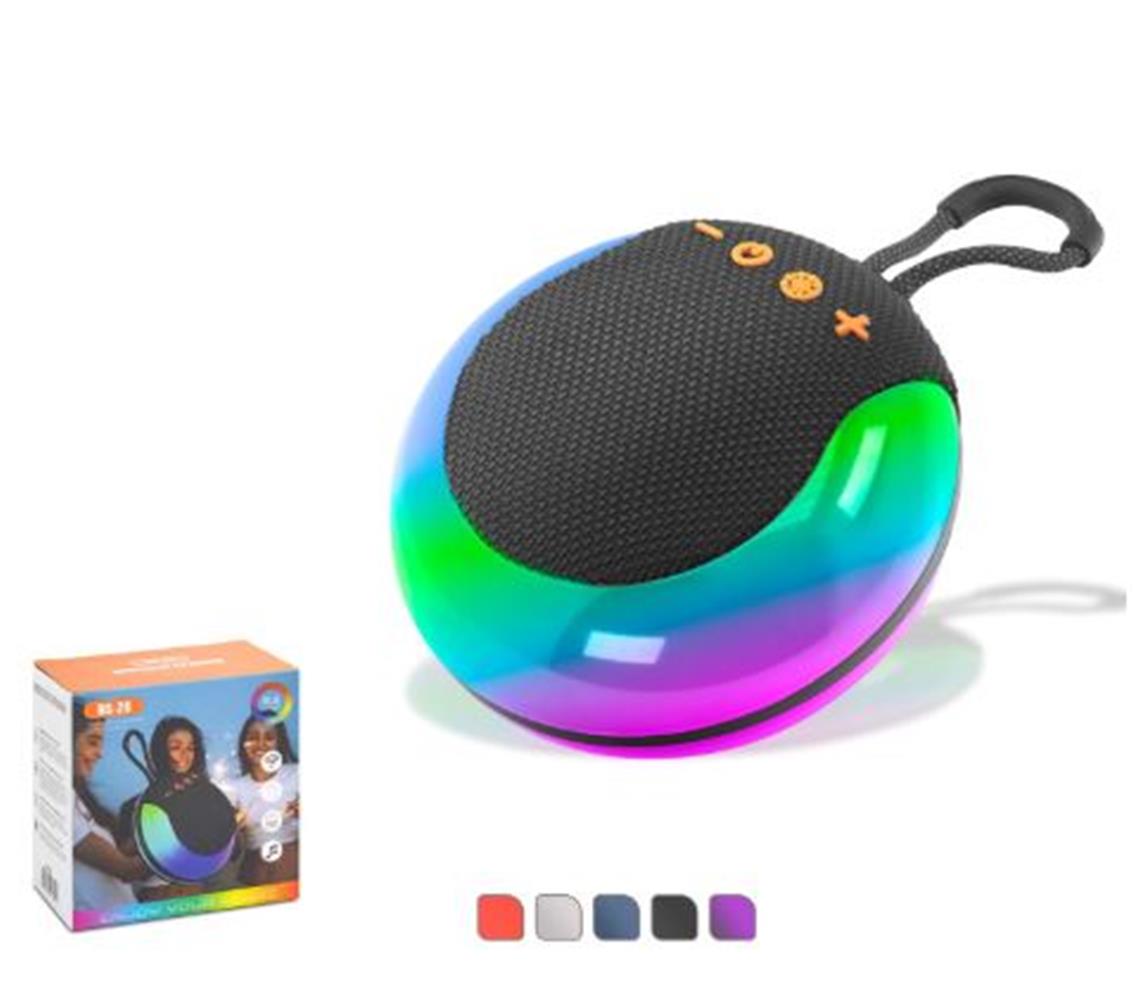 HADRON BS26 Mini Bluetooth Hoparlör FM RGB 12 x 6 x 12.3 cm