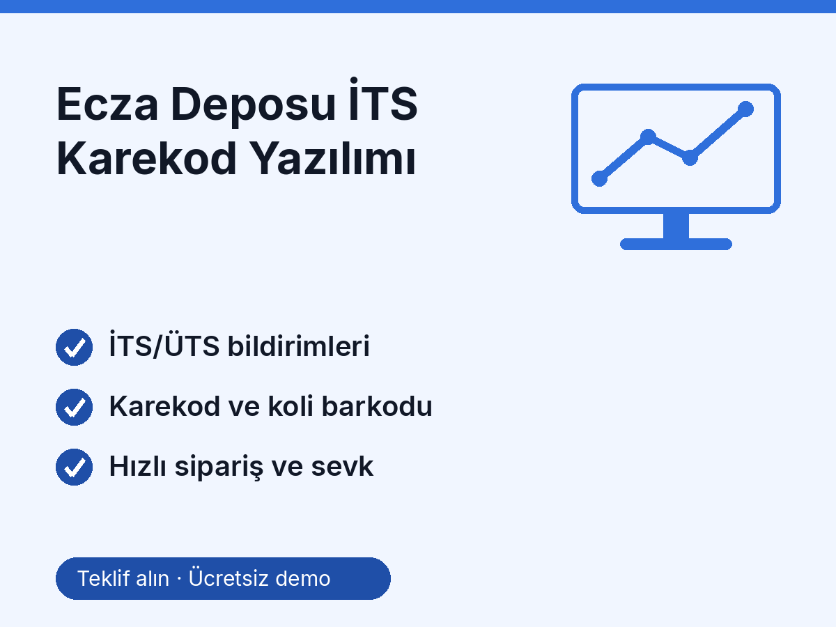 Ecza Deposu İTS Karekod Yazılımı
