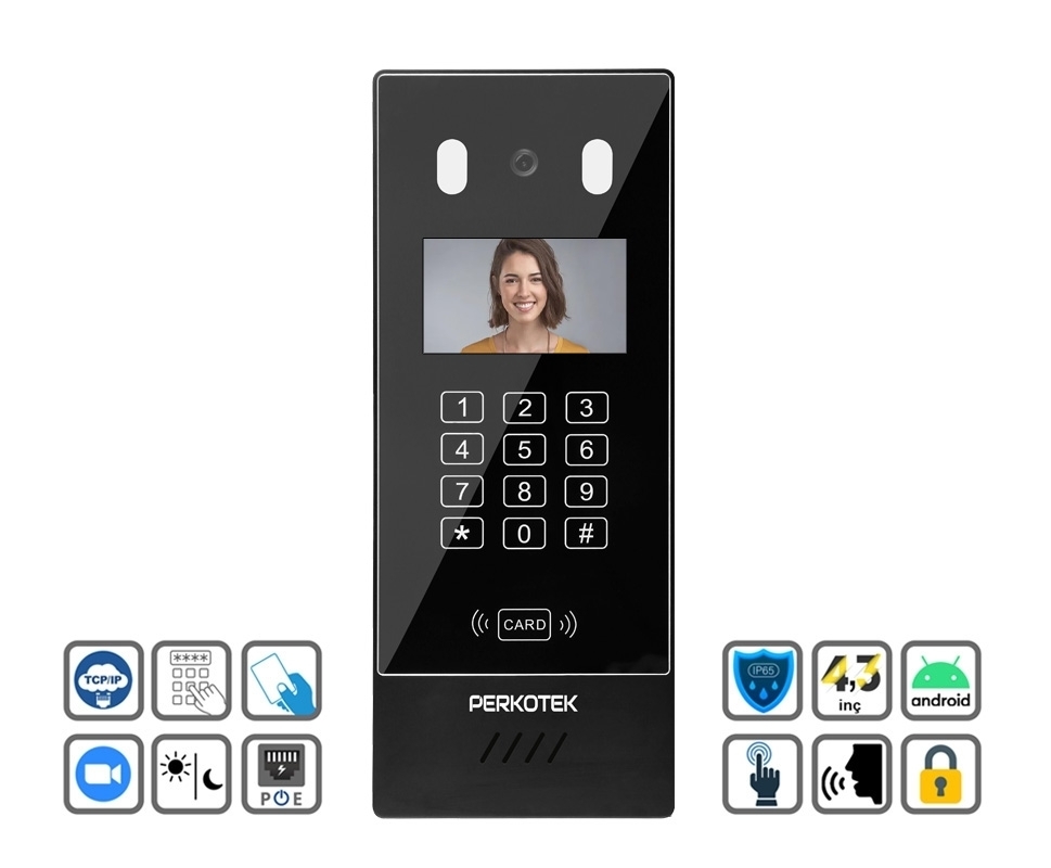 Perkotek VP-IP 80 Görüntülü Diafon Dış Ünite