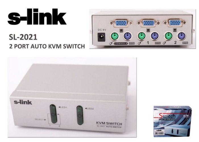 S-LINK SL-2021 2 Lİ OTOMATİK KWM SWİTCH