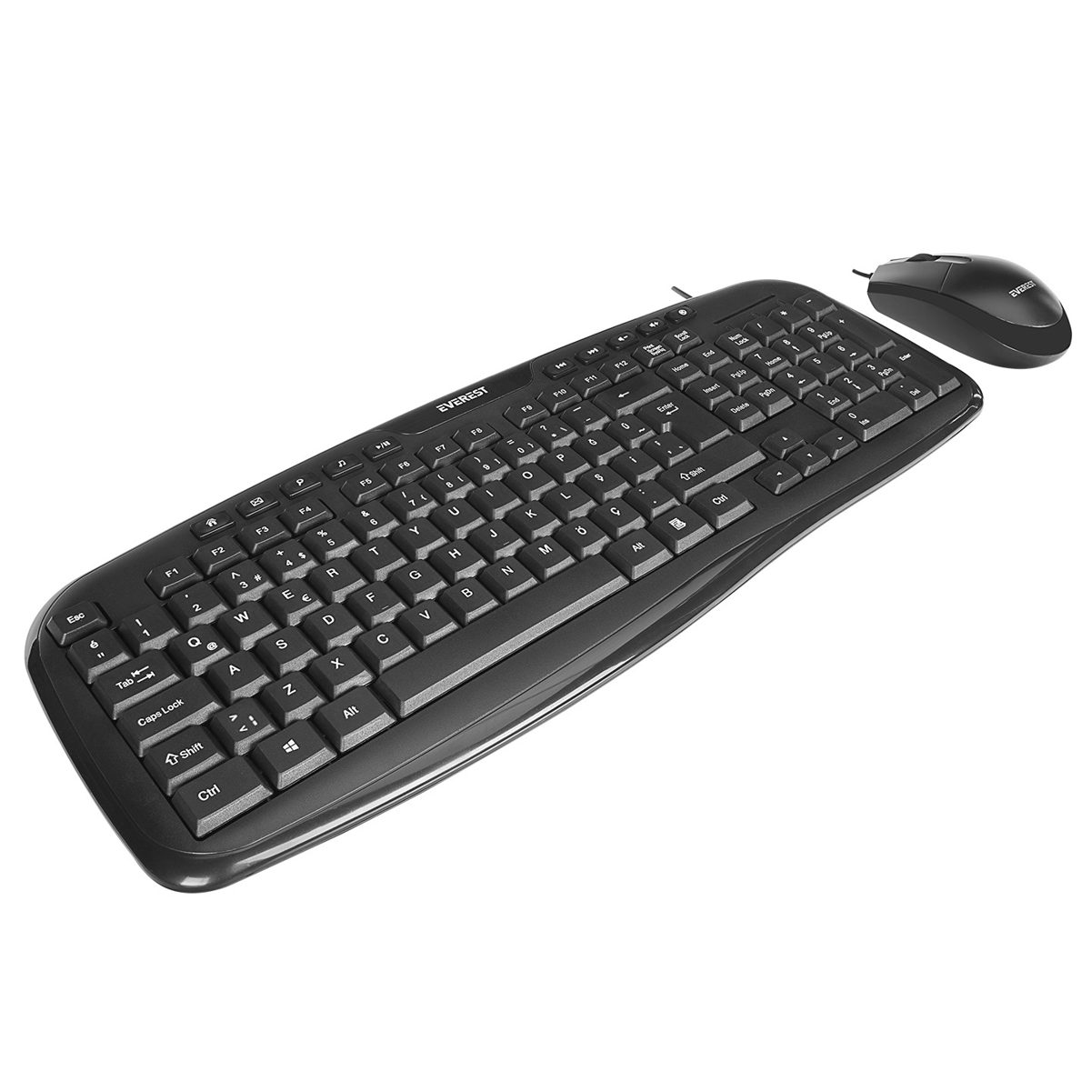 Everest UN-795 Siyah Usb Q Multimedia Klavye + Mouse Set