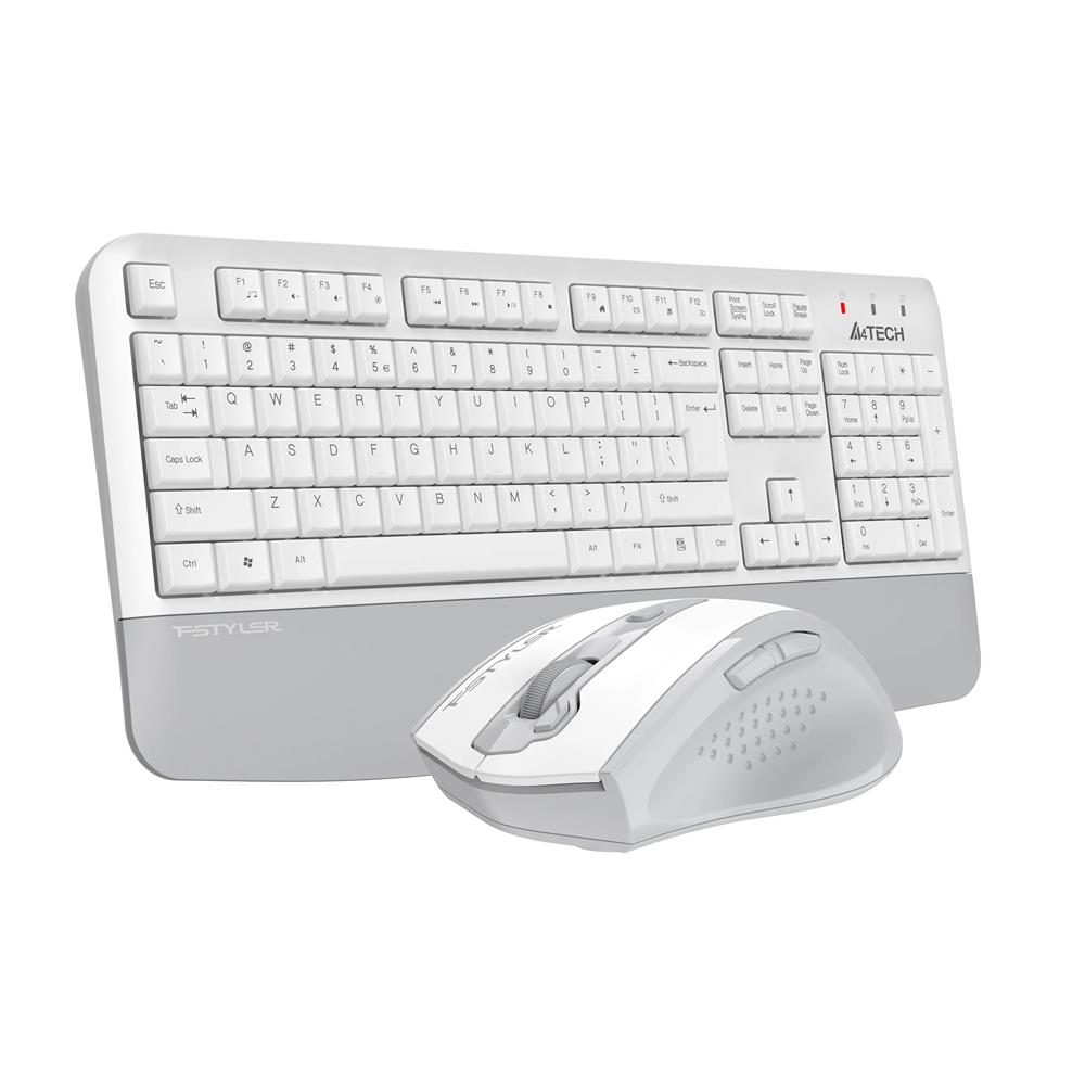 A4 Tech FG2500S Beyaz Plus 2.4GHz FN-MM Türkçe Q 3200DPI Klavye & Mouse Set