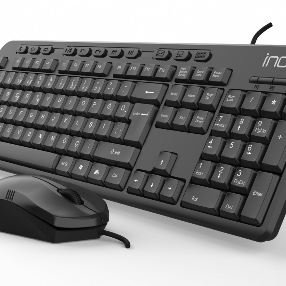 İnca Imk-375t Wıred Multimedia Q Klavye Mouse Set