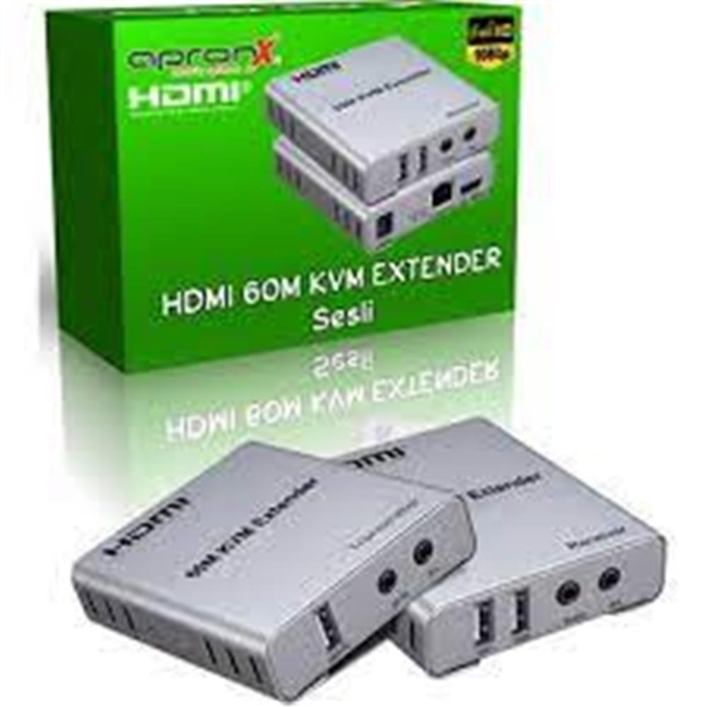 Apronx APX-120M Cat5e/Cat6 120 metre 4K KVM HDMI Extender