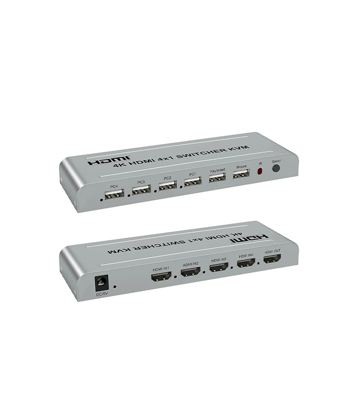 NOVACOM NVC-HDSW4 HDMI+USB 1/4 KVM 4K SWITCHER