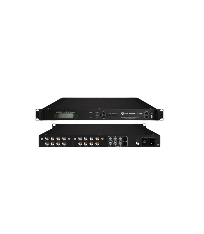 NR01T-Q8 X MUX (8 DVB-S2 FTA tuner to 4 QAM modulator)