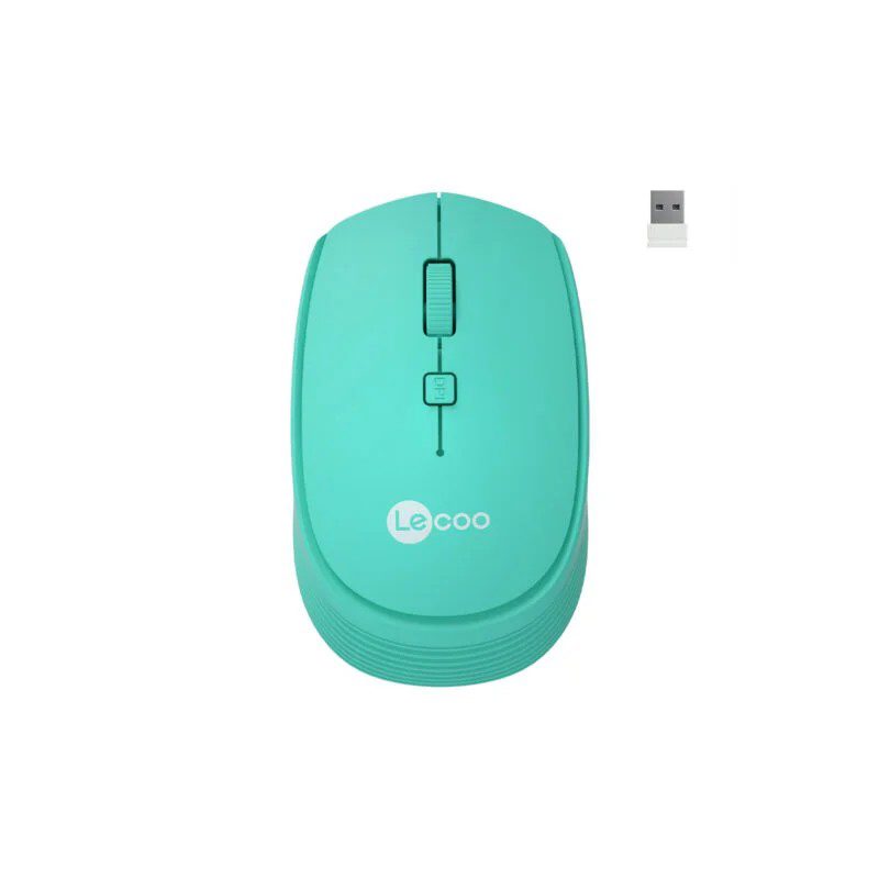 Lenovo Lecoo WS202 Kablosuz 1600DPI 4 Tuşlu Optik Mouse Turkuaz