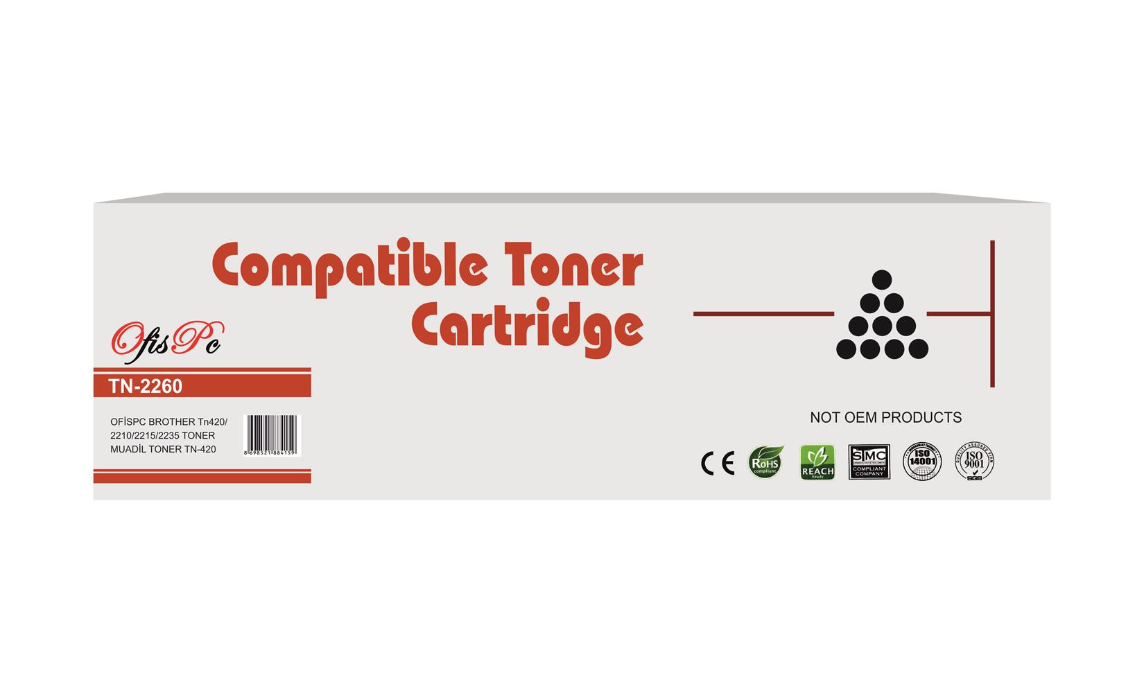 OfisPc Brother TN420/2210/2215/2235/2260 Muadil Toner HL-2240/2250/2270 DCP-7060/7065 MFC-7290/7360