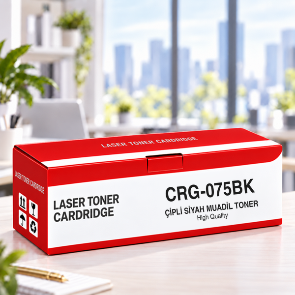 Canon CRG-075BK Çipli Siyah Muadil Toner 1.4K | YUGUBİ