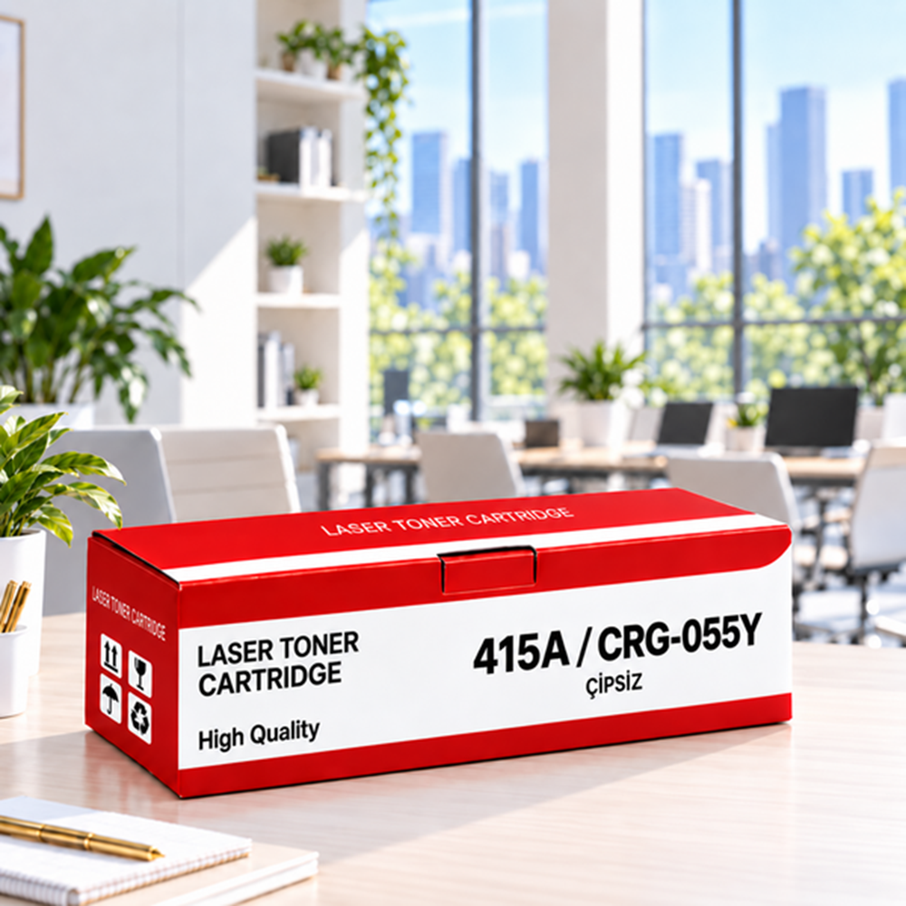 HP 415A W2032A / Canon CRG-055Y Çipsiz Sarı Toner
