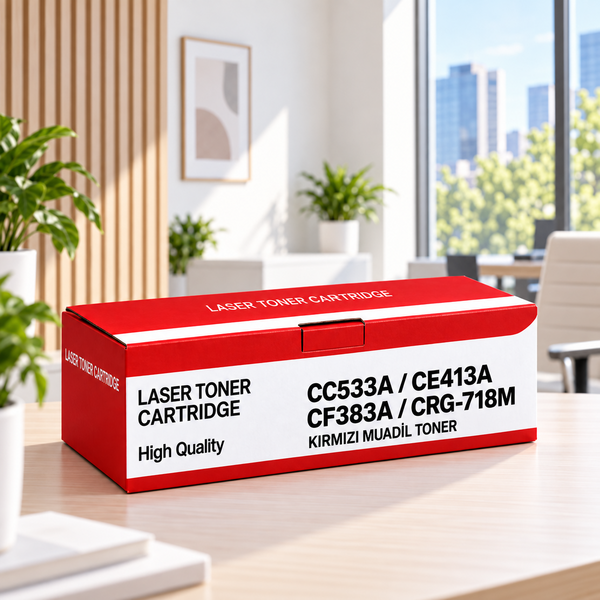 Yugubi Hp Cc533A / Ce413A / Cf383A / Canon Crg-718M Kırmızı Muadil Toner 2.8K - Kolisi 30 Ad