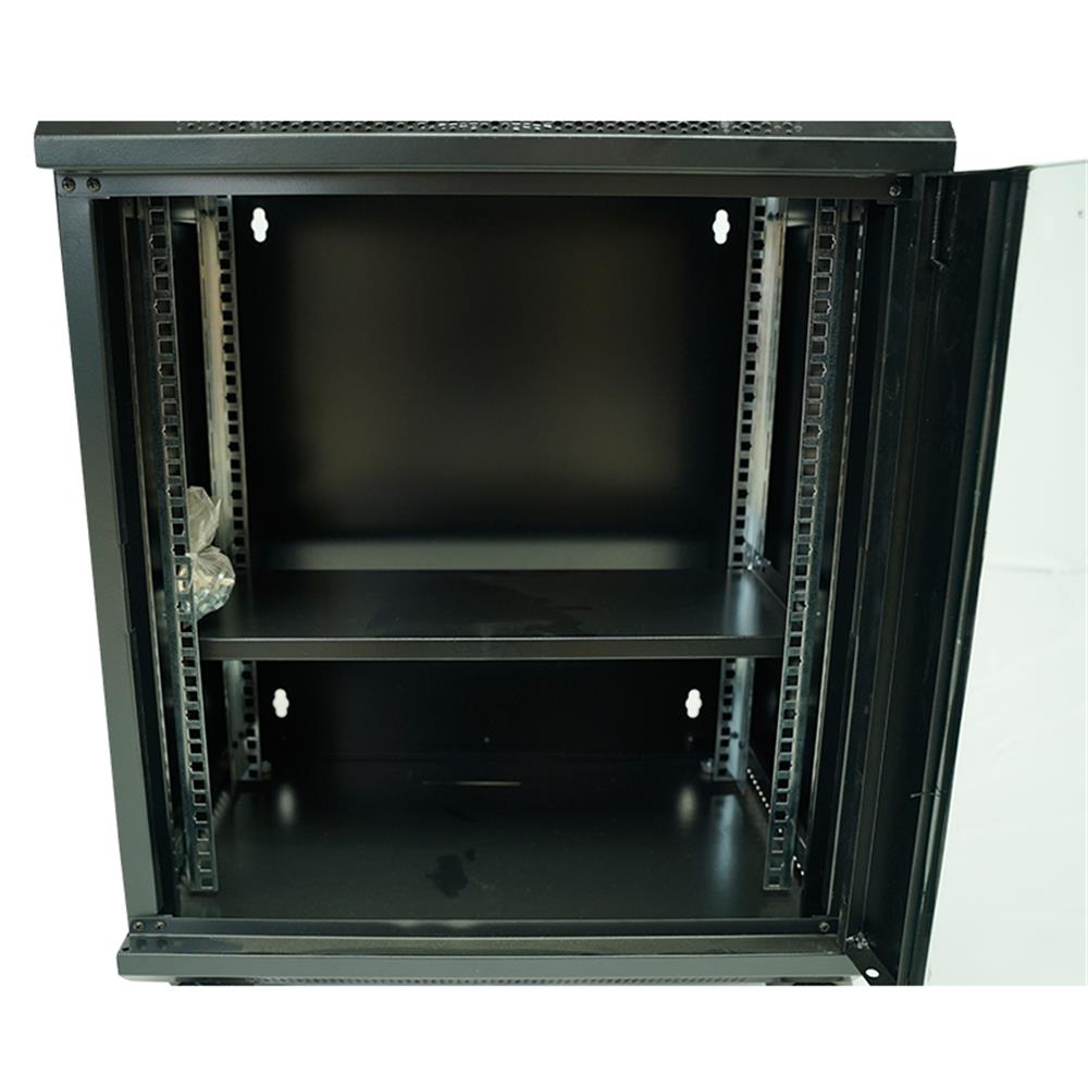 Racksan ML-6412S 12U Duvar Tipi Kabinet (600*530*400) Raf+Fan+Priz
