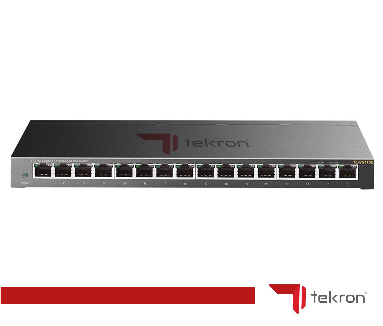 TEKRON 16 PORT GIGABIT SWITCH 10/100/1000