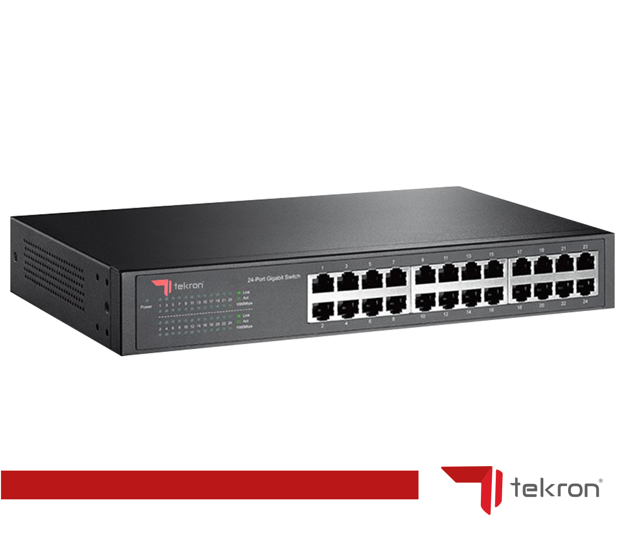 TEKRON 24 PORT GIGABIT SWITCH 10/100/1000