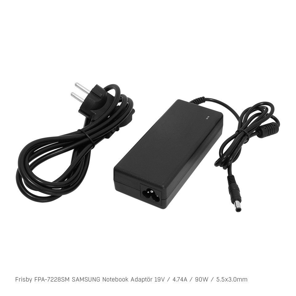 Frisby FPA-7228SM 19,5V 4.74A 5.5 x 3.0mm Notebook Adaptör (Samsung)