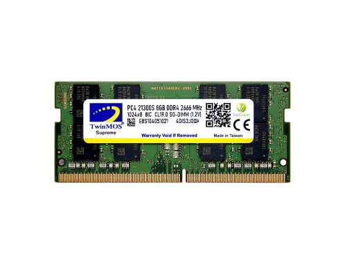 8GB TwinMOS 2666MHz (MDD48GB2666N) DDR4 Notebook Ram