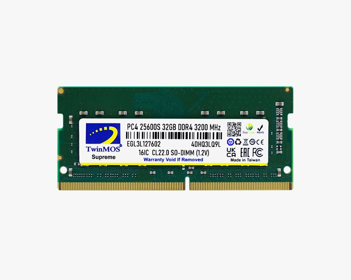 32GB TwinMOS 3200MHz (MDD432GB3200N) DDR4 Notebook Ram