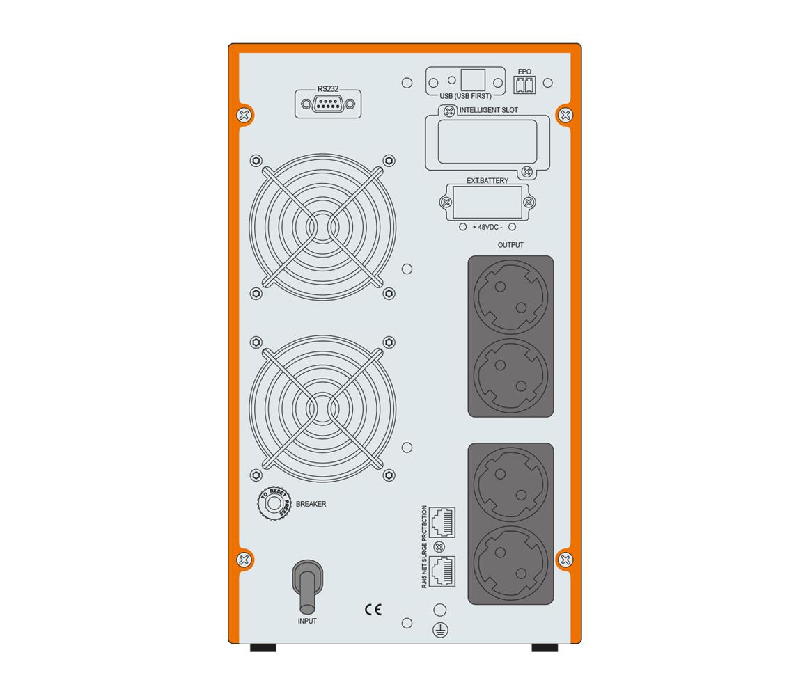 Makelsan Powerpack SE Serisi 3 kVA Online 1F/1F 6x7Ah Akü
