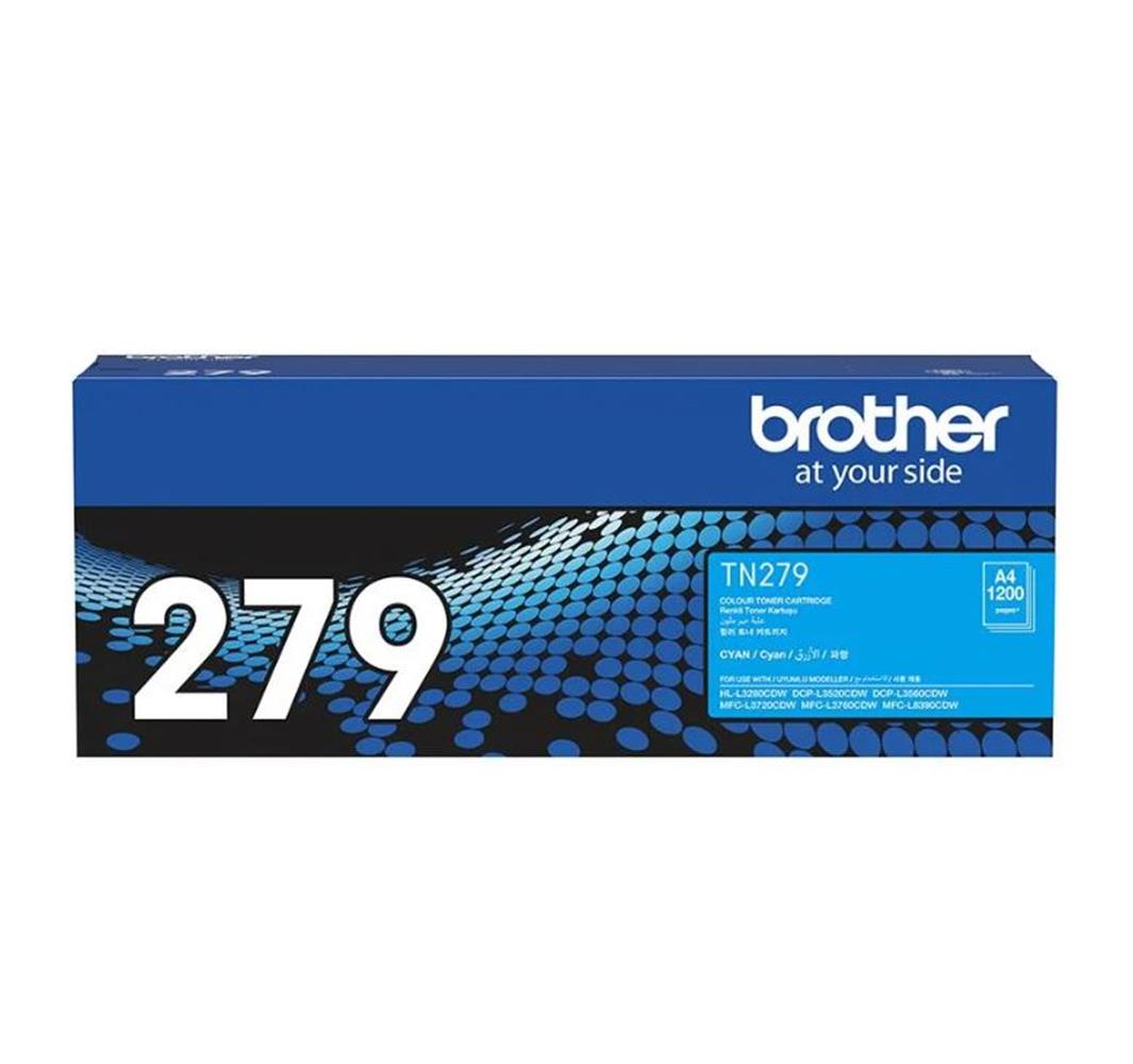Brother TN-279C Cyan Mavi Toner HL-L3280CDW DCP-L3520/3560 MFC-L3720/3760/8390 1.200 Sayfa