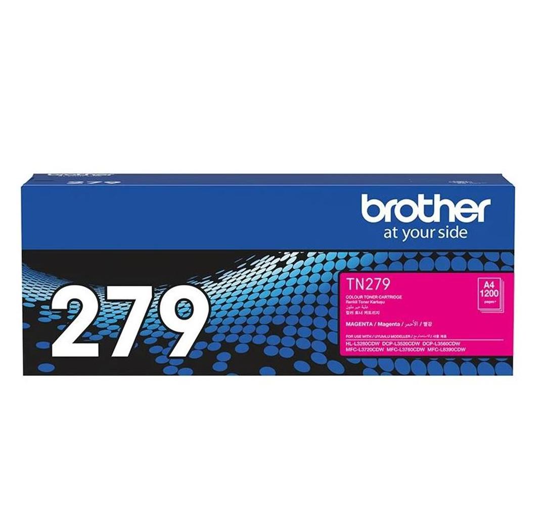 Brother TN-279M Magenta Kırmızı Toner HL-L3280CDW DCP-L3520/3560 MFC-L3720/3760/8390 1.200 Sayfa