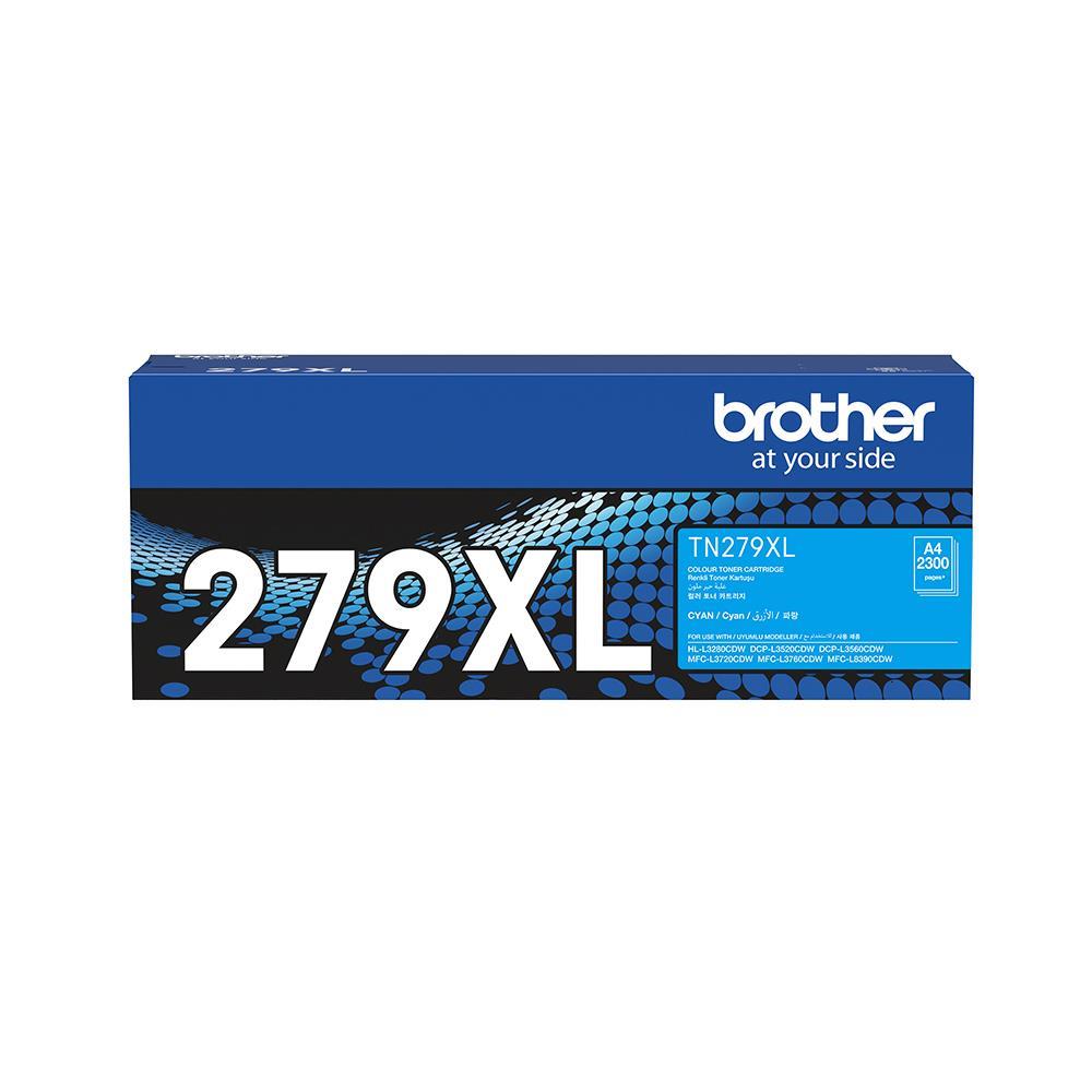Brother TN-279XLC Cyan Mavi Toner HL-L3280CDW DCP-L3520/3560 MFC-L3720/3760/8390 2.300 Sayfa