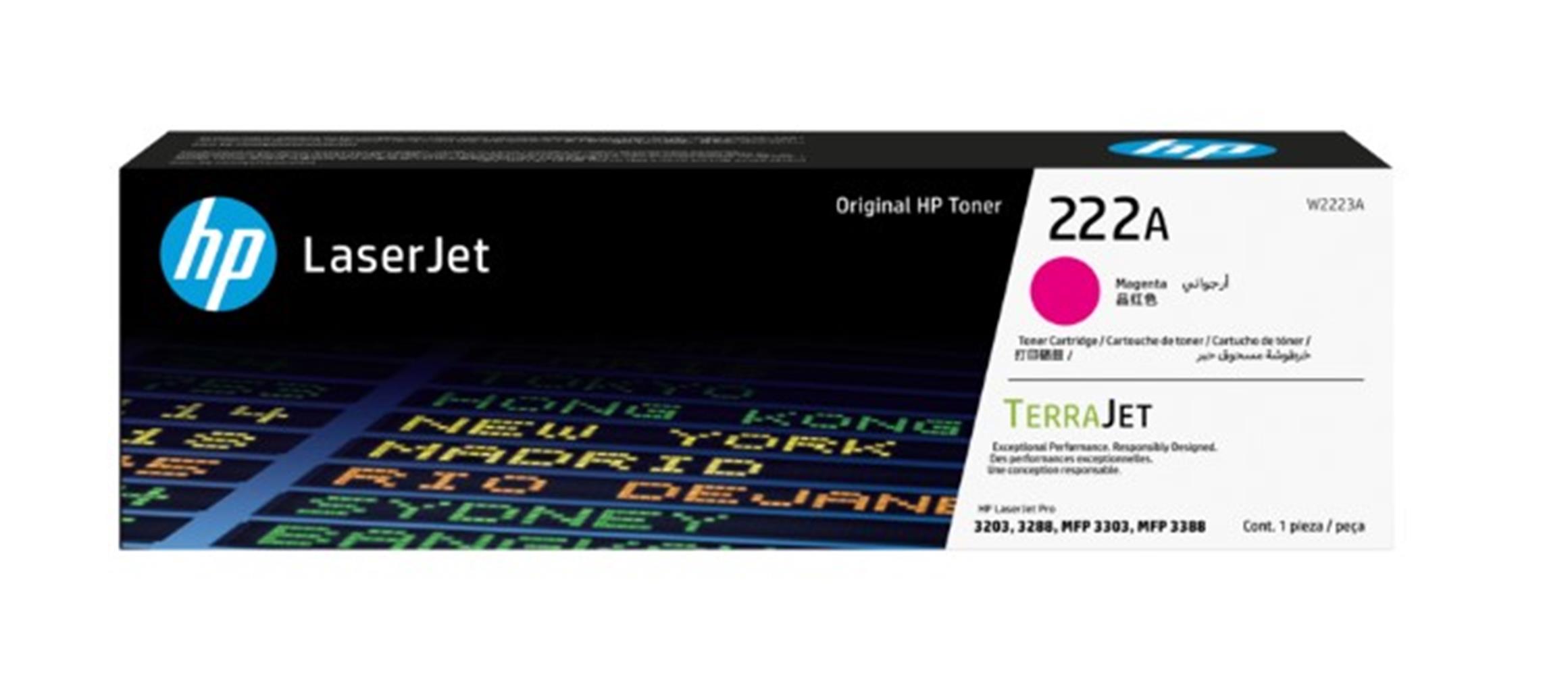 HP 222A Magenta Kırmızı 1.200 Sayfa Toner W2223A