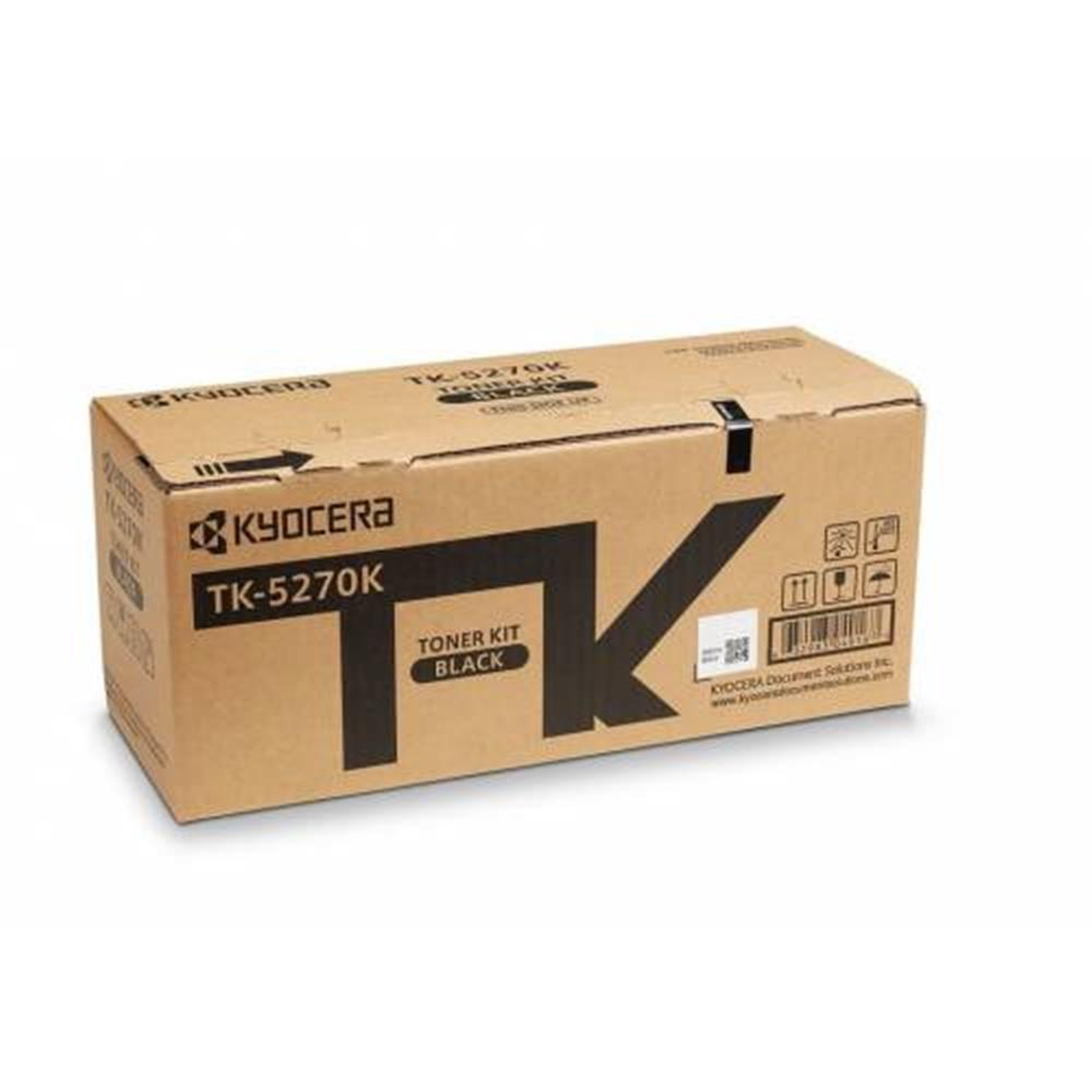 Kyocera TK-5270K Black Siyah Orjinal Fotokopi Toneri Ecosys M6230cidn/M6630cidn P6230cdn 8.000 Sayfa