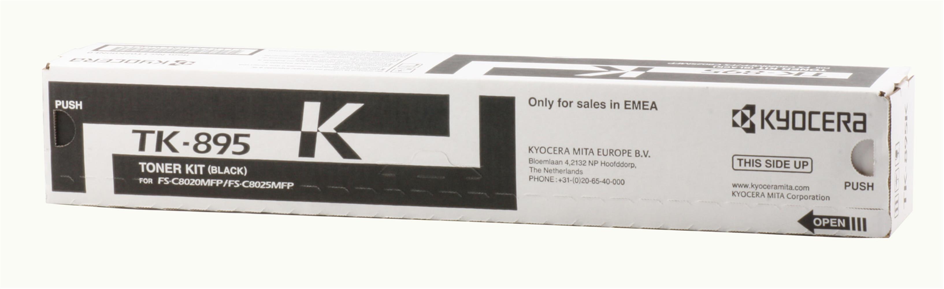 Kyocera TK-895K Black Siyah Orjinal Fotokopi Toneri FS-C8020/8025/8520/8525 12.000 Sayfa