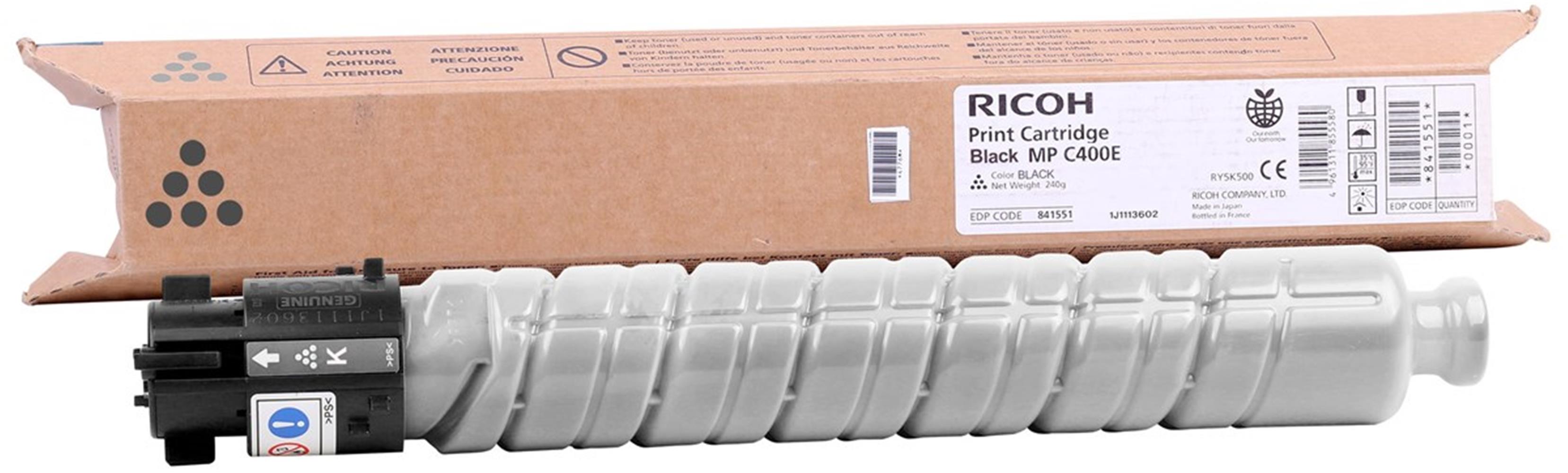 Ricoh MP C400 Black Siyah Orjinal Fotokopi Toneri MP C300/401 10.000 Sayfa